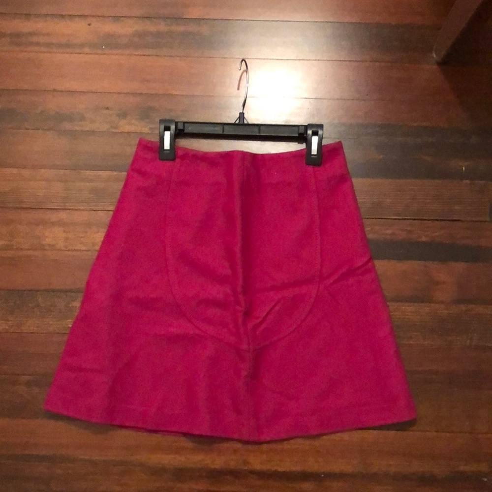 Fuscia polyester mini skirt-Size 4